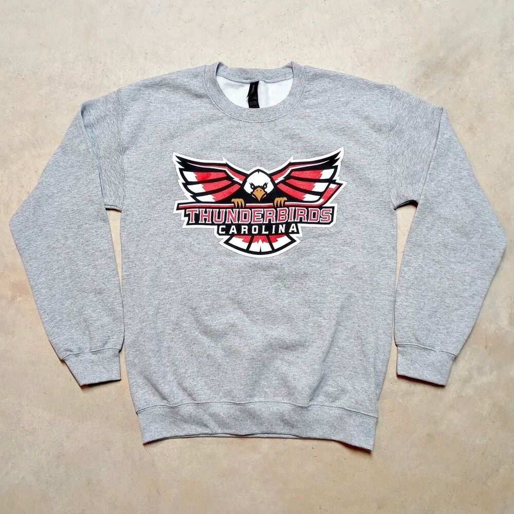 Carolina Thunderbirds Winston-Salem NC Hockey Crewneck Sweatshirt Size SMALL